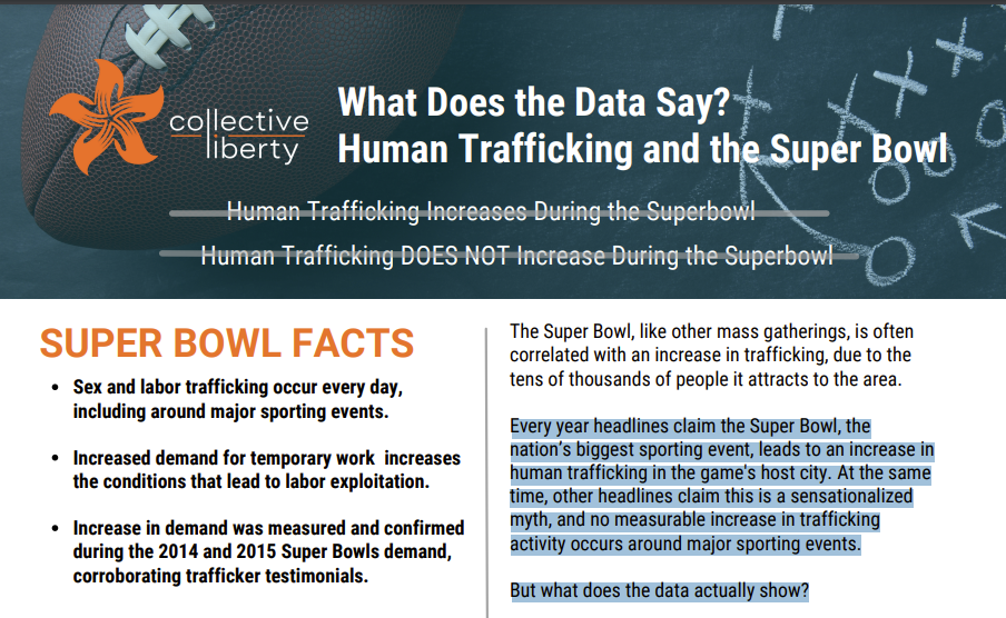 What Does the Data Say? Human Trafficking and the Super Bowl